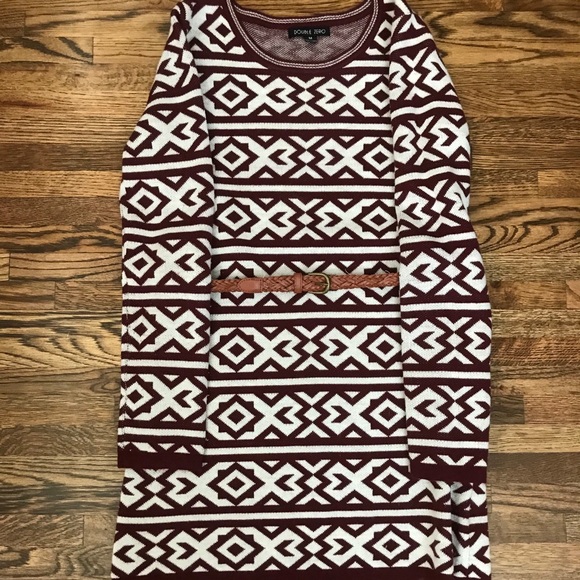 DOUBLE ZERO brand sweater dress with belt - size M - Picture 3 of 3